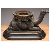 Bronze Camel-Inspired Pillar Candle Holder