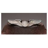 WWII USAF Sterling Silver Pilot Wings, 18.2g
