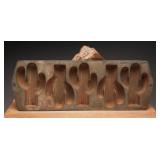 Lodge USA Cast Iron Saguaro Cactus Muffin Pan