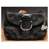Coach Black Signature Buckle Handbag