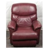 La-Z-Boy Burgundy Leather Recliner Chair