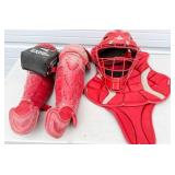 Red All-Star Baseball Catcherï¿½s Gear Set