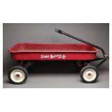 Vintage Sears Roebuck Red Pull Wagon