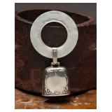 Circa 1930s Sterling Silver Teething Rattle
