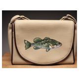 Florida Keys Fishing-Themed Canvas Handbag