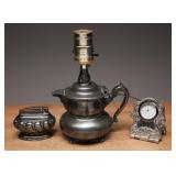 Lamp, Clock, and Lighter Lot