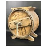 Antique New Style White Cedar Cylinder Churn