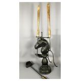 Vintage Horsehead Fireplace Tools