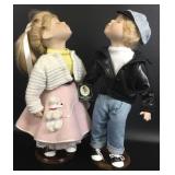 "Kyle & Katie Kissing" Geppeddo Porcelain Dolls