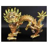 Golden Chinese Dragon Figure