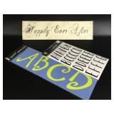 "Happily Ever After" Sign, Stencils, Vinyl Letters