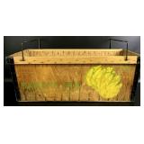 Rare Vintage Banana Box Wooden Crate