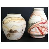 Vintage Nemadji Pottery Vases (2)