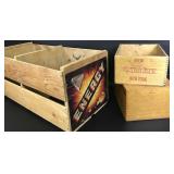 Vintage Wooden Citrus Crate & Small Crate +