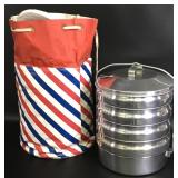 Vintage Regal Ware Picnic Stacker with Bag