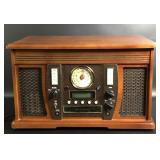 5-in-1 Wooden Music Center, NEW, CD, LP, AM/FM