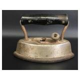 Antique Sad Iron With Wooden Handle