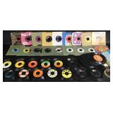 Large Group of 45 RPM LP Records