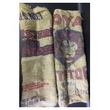 Vintage Burlap Potato Sacks (2)