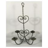 Wrought Iron 4-Candle Candelabra