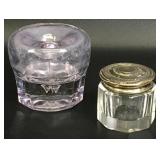 Antique Glass Ink Wells (2)