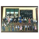 The Spelling Bee, Emma Schrock, Framed Print