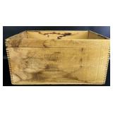 Vintage Diamond Matches Wooden Crate