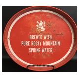 Coors Beer Oval Tin Service Tray