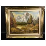 Framed Oil Painting on Canvas by Terry Wells