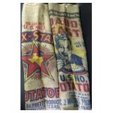 Vintage Burlap Potato Sacks (2)