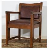 Mission Style Oak Arm Chair