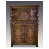 Vintage Landstrom Furniture Carved Sideboard