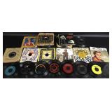 Large Group of 45 RPM LP Records