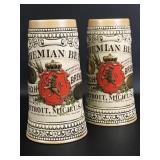 Vintage Bohemian Beer Steins (2)