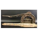 Antique R.J. Reynolds Brown Mule Tobacco Cutter