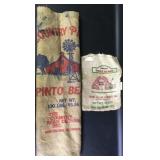 Vintage Burlap Bean Sacks (2)