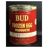 BUD Frozen Egg Products, Budweiser Tin
