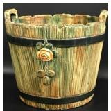 Vintage Weller Art Pottery Planter, Rose Wood