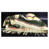 Vintage Mexican Saltillo Serape Blanket
