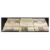 The Washington Post Newspaper (7) Kennedy 1963