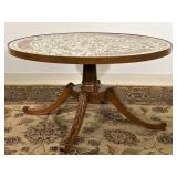 Mersman Mosaic Tile Top Round Coffee Table