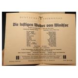 1941-42 Berlin Opera Programs w/ Air Raid Rules