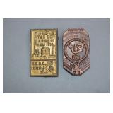 1933 Leipzig & Iserlohn Labor Day Badges