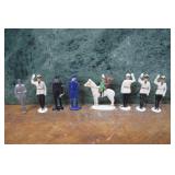 German Composition Toy Soldier Group (8)