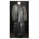 Soviet Navy Cold War Leather Technical Uniform Set