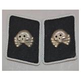 Waffen-SS Collar Tab With Totenkopf