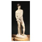 Interwar "Soldier-Athlete" Heroic Marble Statue