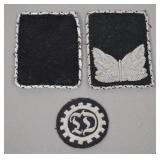 SA-Standartenführer (Staff) Rank Collar Tab Set