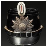 Named Pre-WWI Saxon Police Tschako
