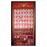 Kriegsmarine 74-Patch Insignia Display